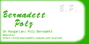 bernadett polz business card